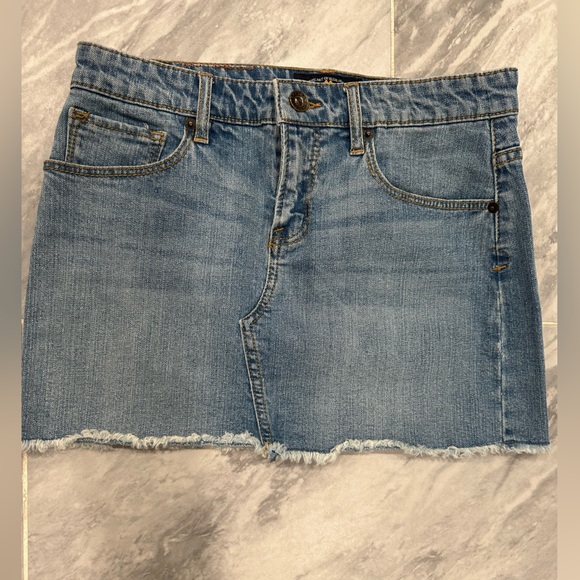 Lucky Brand blue jean mini Skirt size 14 - Picture 1 of 7